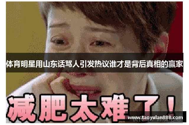 体育明星用山东话骂人引发热议谁才是背后真相的赢家